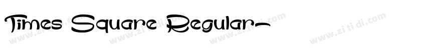 Times Square Regular字体转换